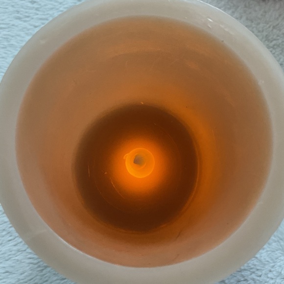 Anthro Ombre Glass Cloche Hurricane Candle Holder Blush Amber - Picture 13 of 16